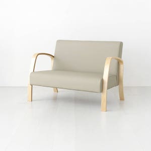 벤우드 2인 소파 YC12AD 내추럴/웜그레이, 2인용