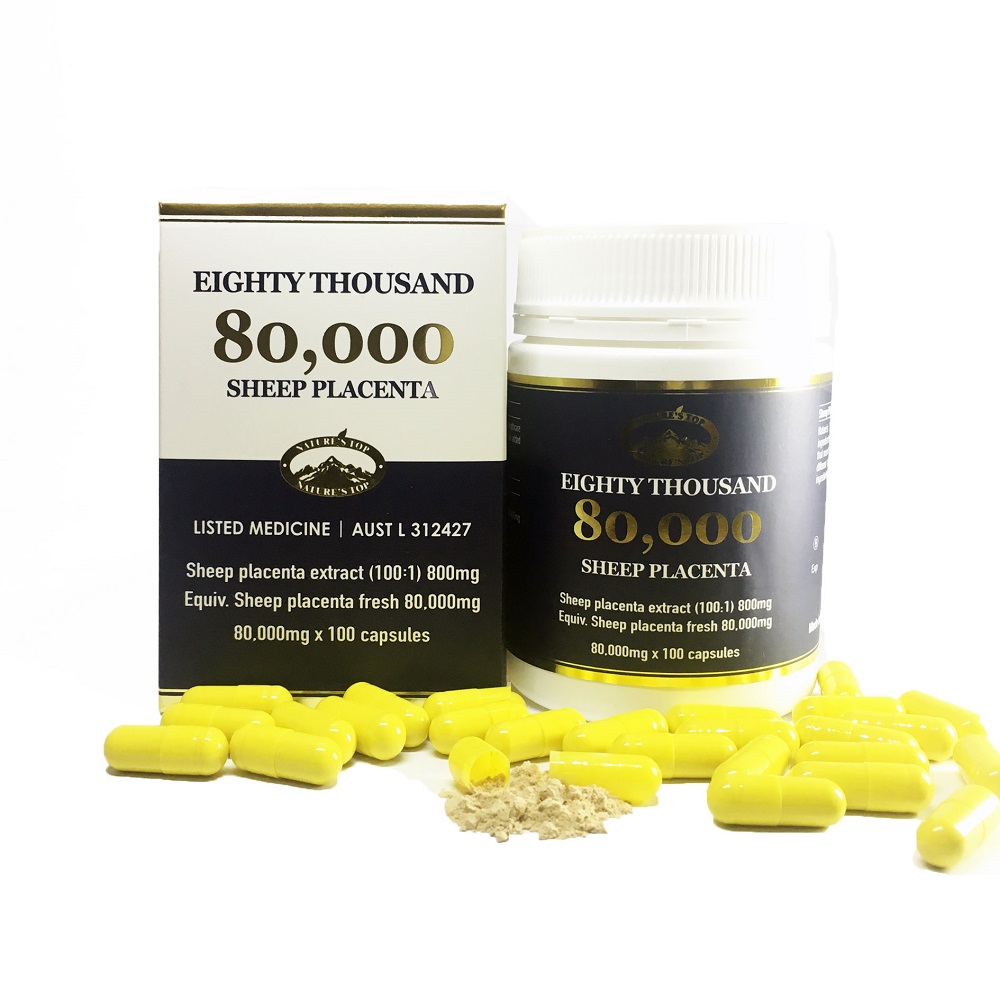 호주 네이쳐스탑 <b>양태반</b> 가루 캡슐 <b>80000mg</b> 100캡슐 효능