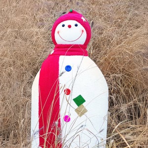 대형 눈사람 모형 1m 레드 겨울 인테리어 크리스마스 소품