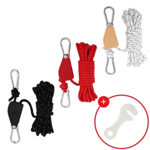 모아이캠핑 로프라쳇 텐트 타프 야광반사 스트링+야광스토퍼 1/8 2M