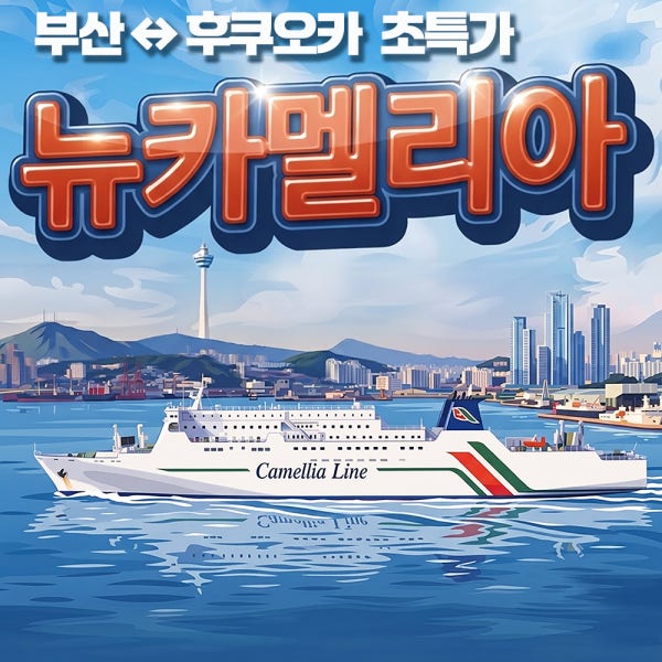 트래블윙 여행의날개 연말 뉴카멜리아호 승선권 부산 후쿠오카 배편 가을 일본온천여행