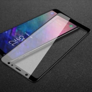 굿잡스 갤럭시 A6플러스 프리미엄 풀커버 강화유리 전면접착 풀접착 글라스 액정보호필름 방탄필름 SM-A605