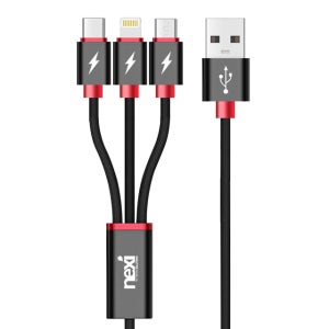 넥시 3 IN1 멀티 충전 케이블 8핀 C타입 5핀 스마트폰 충전 케이블