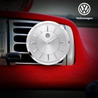 폭스바겐 아날로그 실버 야광바늘 차량용시계 자동차시계 VW-TIG-SV