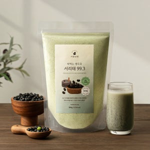 가루선생 타먹는 생두유 서리태 99.3 국산 검은콩 가루 무첨가 두유 서리태콩물 500g