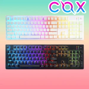 콕스 엠프리스 RGB PBT 완전방수 사무용 사무실 게이밍 컴퓨터 자판 무접점 키보드 50g