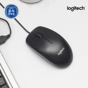로지텍코리아 공식 M100R 유선마우스 블랙