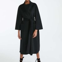 막스마라 루드밀라 LABBRO 라브로 블랙 캐시미어 코트 Maxmara Ludmilla black cashmere belt overcoat