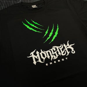 몬스터에너지 운동 티셔츠 메쉬 드라이 라운드 반팔티 면티