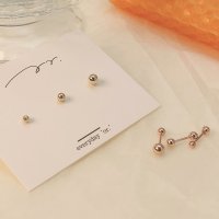 14k 기본 볼 피어싱 (2mm,3mm,4mm), 아웃컨츠 귓바퀴 금피어싱 귀걸이