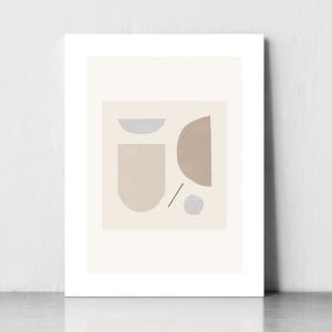 모던브라운 미니멀리즘 포스터 인스타 북유럽 추상화 그림 액자 A4