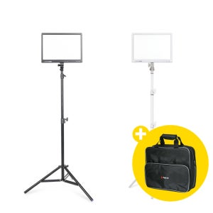 유쾌한생각 룩스패드K63H 원스탠드세트 유튜브 개인 방송 장비 LED 촬영 조명