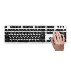 엑토 레트로 무선 키보드 멤브레인 타자식 키보드