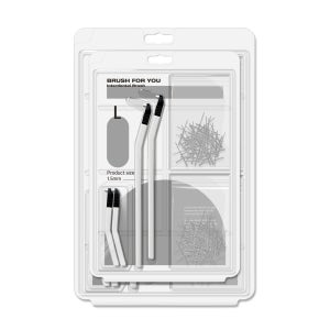 [스토어팜] 리필형 치간칫솔 원기둥 L 200p +핸들4p+케이스