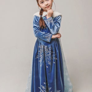 스노우드레스세트 여아 아동 겨울 원피스 공주 드레스 2종 세트