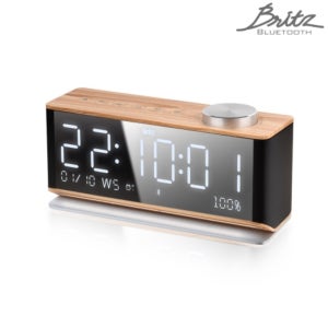브리츠 BA-MK21 Plus 올인원 블루투스 스피커 FM라디오 알람 탁상 시계