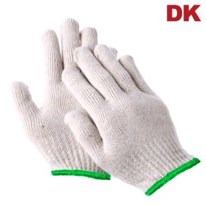 DK KC 면장갑 45g 고급면사 작업용 목장갑 올풀림방지 오버록 100켤레