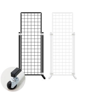 이동식 메쉬망 진열대 (망-다리-바퀴세트)-300x900mm