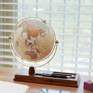 지구본 서전지구 브라운 프리미엄한정판 수납형 영문표기 SJE-210-ES31
