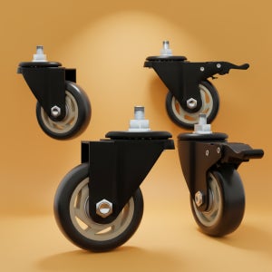 스피드랙 부품 2인치 소형 바퀴 세트 선반높이 1200mm이하 설치권장