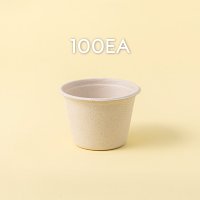 140ml 원형 펄프 용기 100개