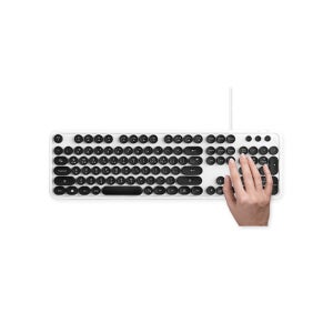 레트로 감성 타자기 유선 키보드 멤브레인 키보드