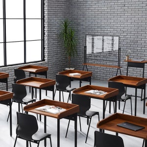학원 책상 의자 세트 가꿈 프라이빗 칸막이 학원책걸상 자습실 독서실 스터디책상