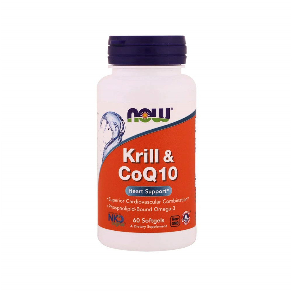 NOW Foods Krill &amp; CoQ10 <b>나우푸드 크릴오일</b> &amp; CoQ10 60소프트젤