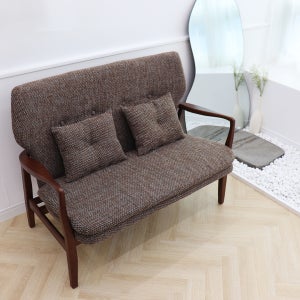 카페 원목 인테리어 커피숍 가정용 2인소파 플라워