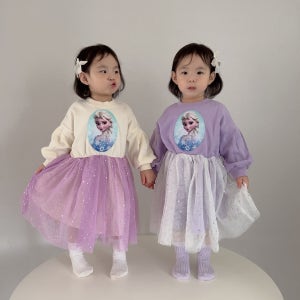 (디즈니정품) 유아동 여아 겨울왕국 엘사원피스 (2컬러)