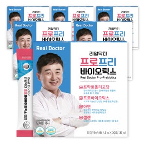 리얼닥터 프로프리바이오틱스 온가족 유산균 락토바실러스 가세리 아연 셀렌 30포, 6개