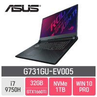 ASUS ROG Strix G G731GU-EV005 - RAM 24GB 추가 NVMe 1TB 교체 WIN10 PRO