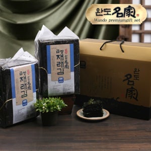완도명가 고급곱창재래김세트1호(200장)