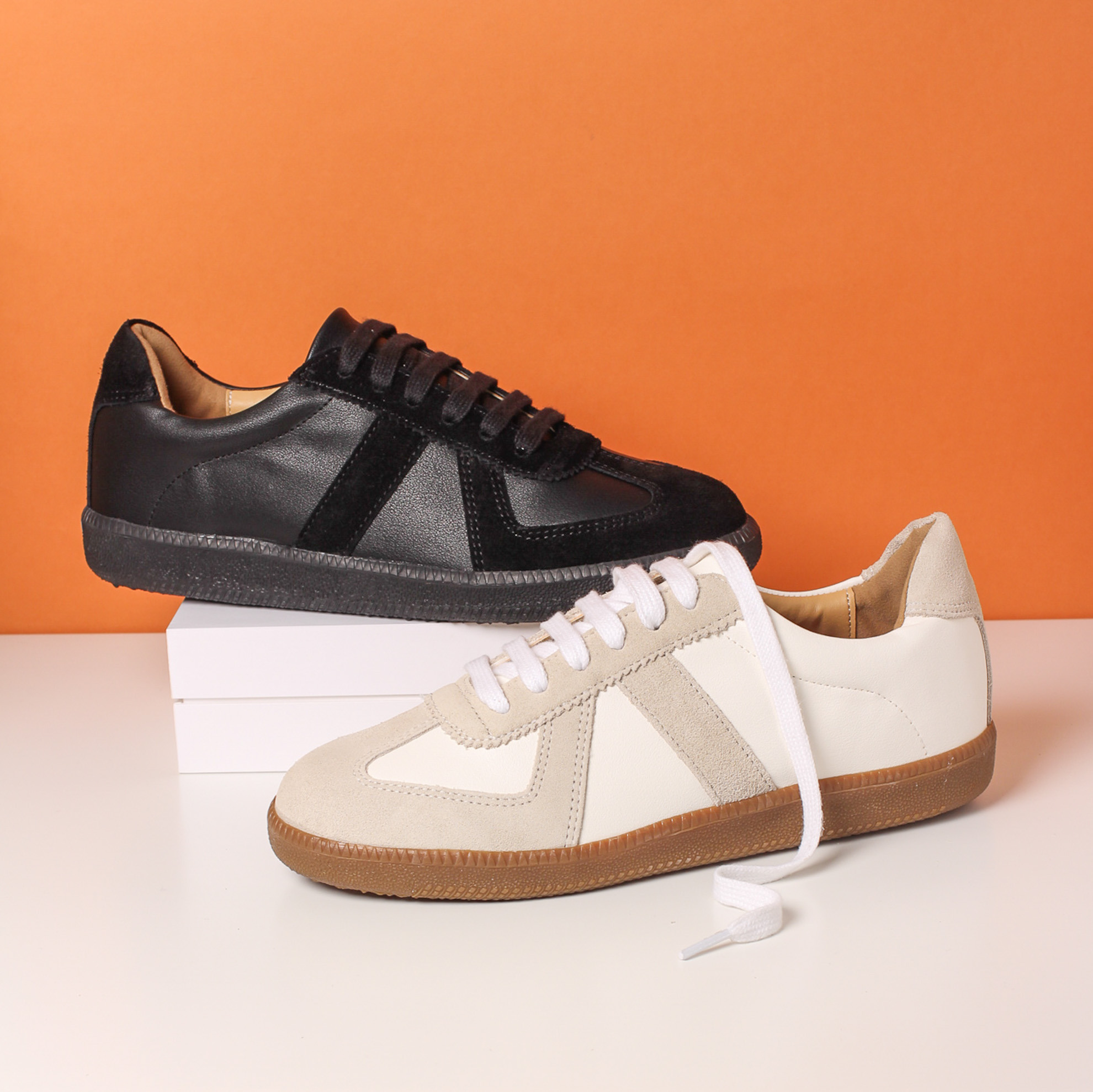 커플 독일군 스니커즈 가죽 스웨이드 GAT Replica Sneakers