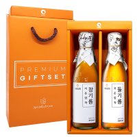 50년전통 대현상회 저온압착 참기름 들기름 선물세트 350ml x 2병