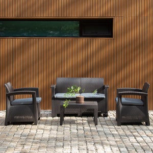 라트 피렌체 라탄 야외용 테라스 쇼파 야외 테이블세트