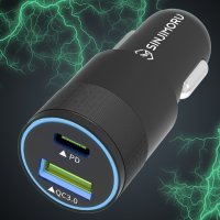 신지모루 USB PD 퀵차지3.0 듀얼 고속 차량용 충전기