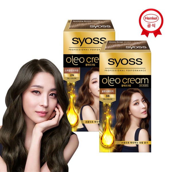 사이오스 올레오크림 새치커버 염색약 100g x2개