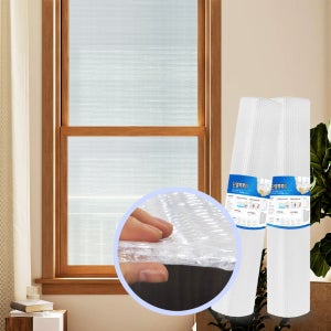 물없이붙이는 창문뽁뽁이 단열에어캡 2겹 6중 난방 냉방 시트 무지(6중) 1x2.1m