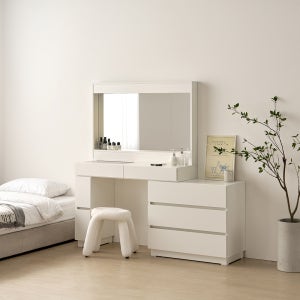 동서가구 아시엘 와이드체스트 거울 수납 화장대