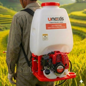유니즈 엔진 동력 고압 농약 분무기 등짐 비료 방역 살포기 2행정 25L UN-768W