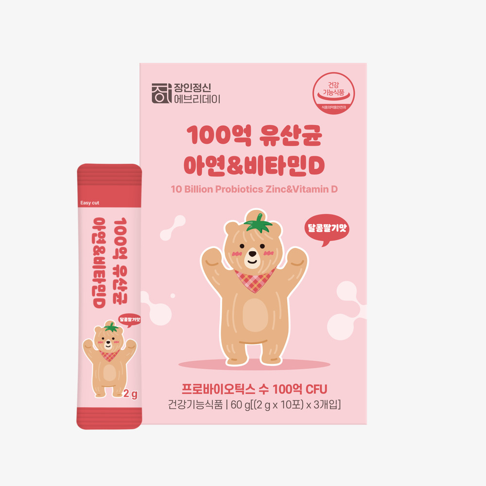 어린이 유산균 프로바이오틱스 아연 비타민D 장인정신에브리데이 30포, 1개