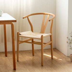 와이체어 원목 인테리어 라탄 카페의자 내츄럴