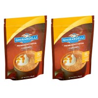 기라델리 핫 초콜릿 파우치 298g 2봉 캬라멜 Ghirardelli Hot Chocolate Pouch, Caramel, 10.5 Ounce