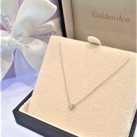 [골든듀] c퓨러티뉴 8p (0.08ct) 목걸이 18k 화이트 골드 다이아몬드 일체형 목걸이 211001295