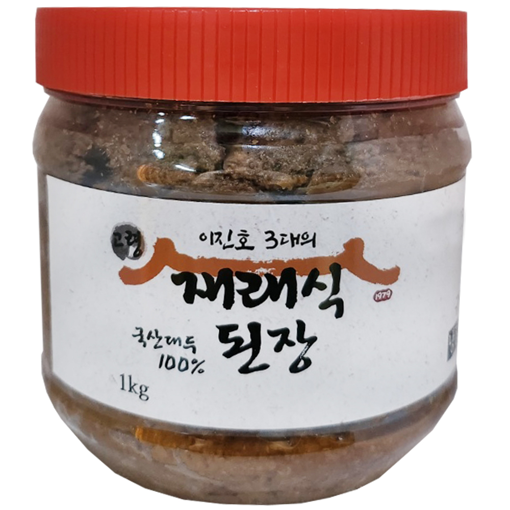 Traditional Homemade Doenjang Made with Domestic Soybeans, Premium Traditional Doenjang, Rural Traditional Low-Salt Aged Joseon Goryeong 1kg