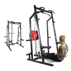 에코미니하프랙v2 플러스 렛타워포함 I 홈짐 스쿼트랙 파워랙