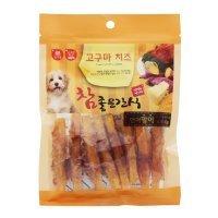 참좋은간식 고구마치즈 강아지간식 고구마연어말이 100g