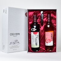 오계리 와인세트 17호 복숭아750ml+청수750ml(Alc.7%,12.5%)