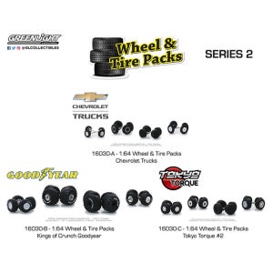 그린라이트 1:64 휠앤타이어 셋트 시리즈2 발통 다이캐스트 미니카 모형 피규어